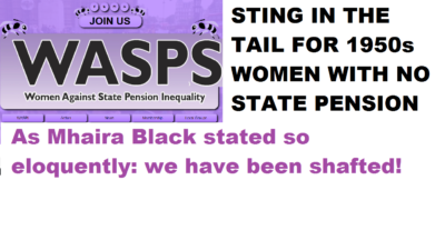 WASPI unfairness will continue to be an issue until there is some resolution
