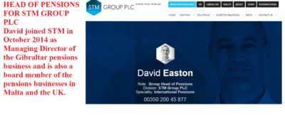 Pension Life Blog - Pension Scams - David Easton, Head of Pensions at STM Group PLC