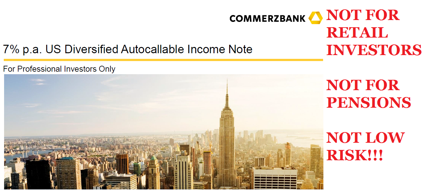 Pension Life warns structured notes are only for PROFESSIONAL investors. Scams often involve structured notes - e.g. the Continental Wealth Management pension scam.