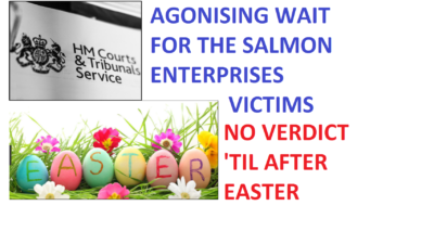 Pension Life Blog - SALMON ENTERPRISES TAX TRIBUNAL VERDICT - James Lau - Salmon Enterprises victims must wait until after easter for the verdict on the Salmon pension scam