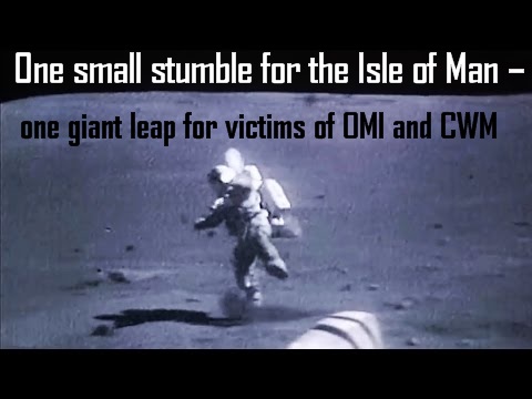 Pension Life blog - Man on the moon falling over One Small Stumble for the Isle of Man - one giant leap for victims of OMI and CWM