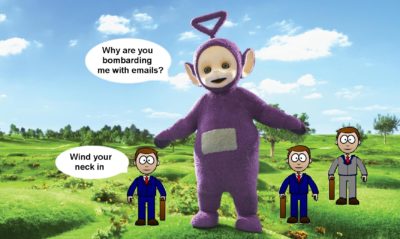 Pension Life Blog - Tinky Winky and his motley crew - FCA Pension Scams