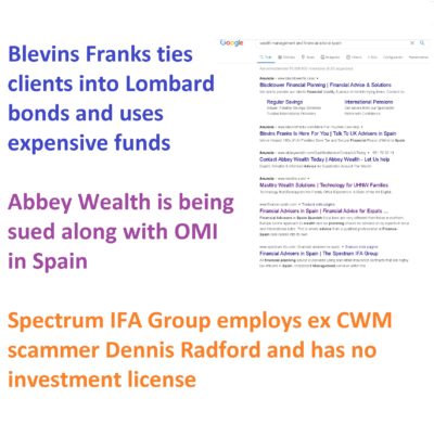 Most financial advice firms in Spain and beyond are still selling insurance bonds illegally.