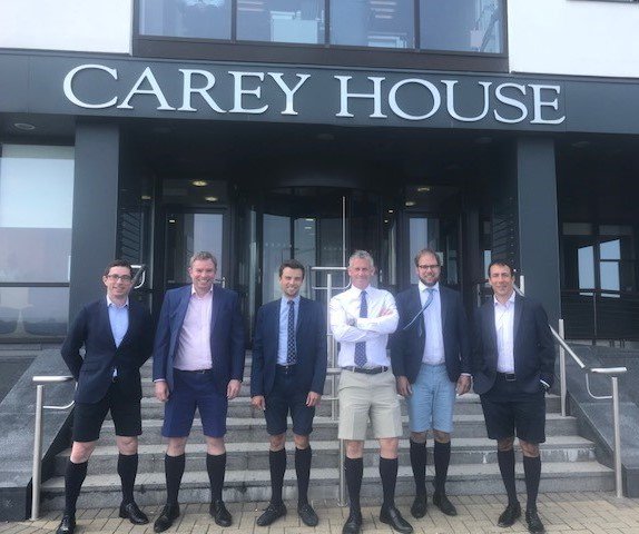 Carey Olsen staff in shorts 